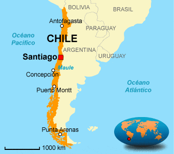 mapa de chile